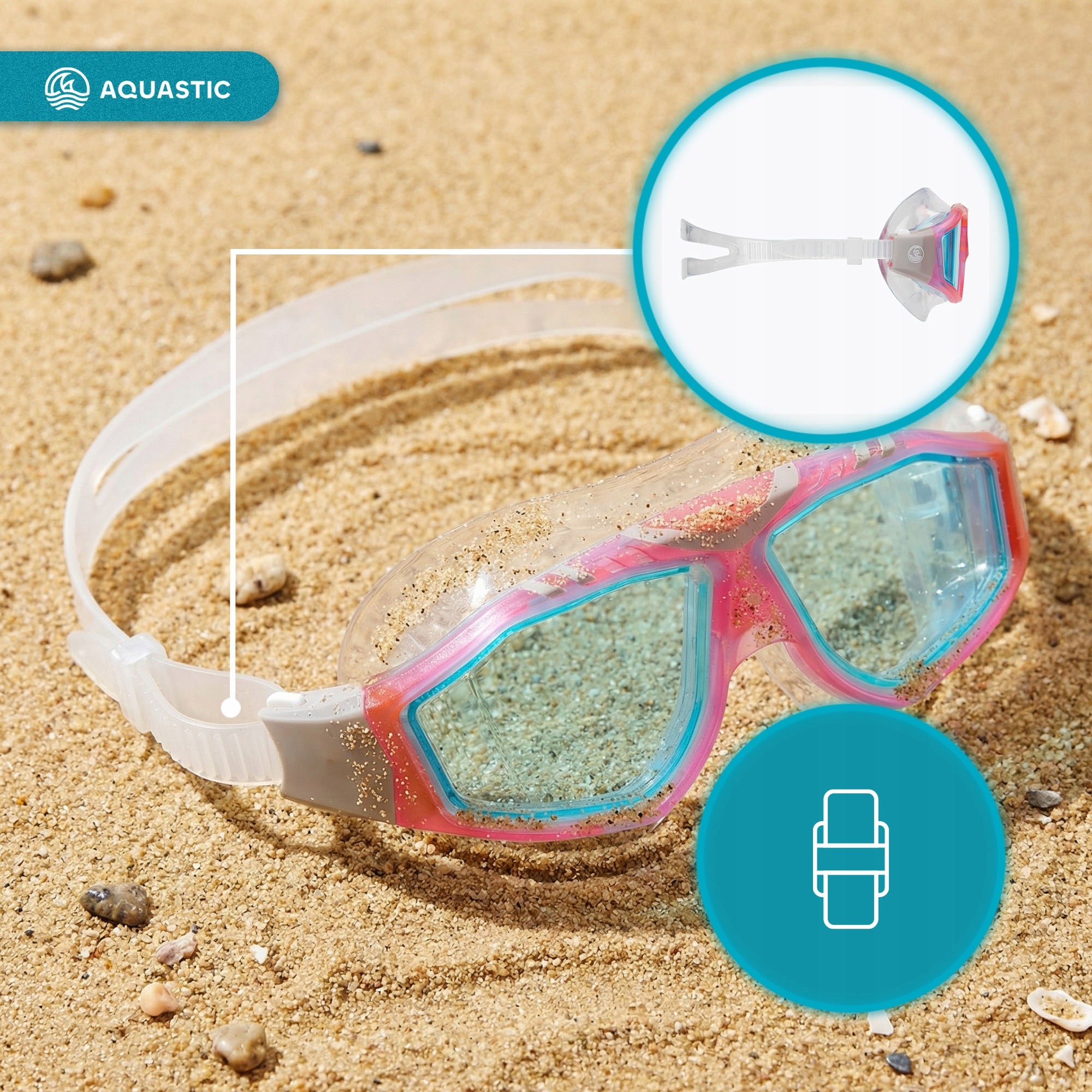SNORKELING AQUASTIC Mako Swimming Mask with Anti-Fog Coating Gender unisex product