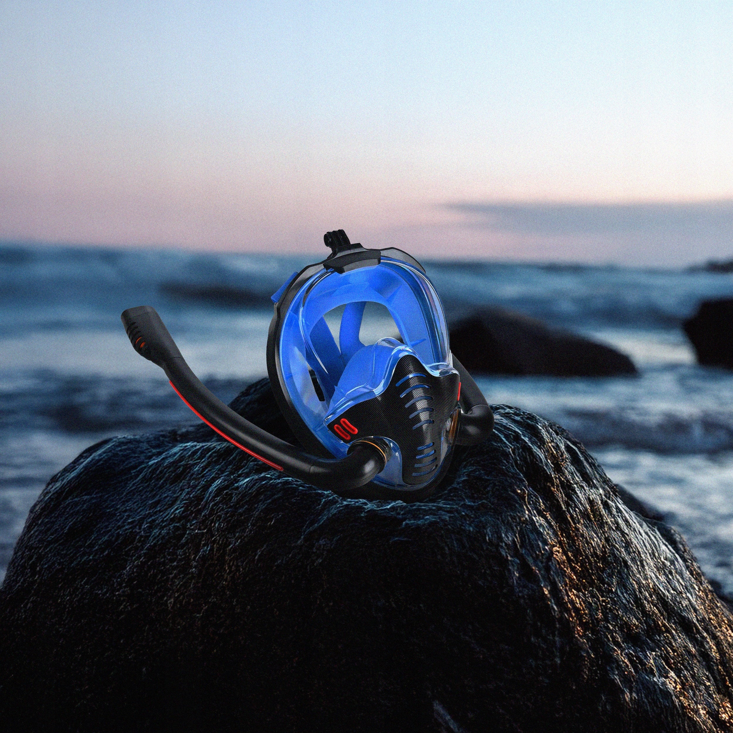 SNORKELING Diving Mask Full Face L/XL Full Face 2 Tubes Model MASKA DO SNORKELINGU L21C