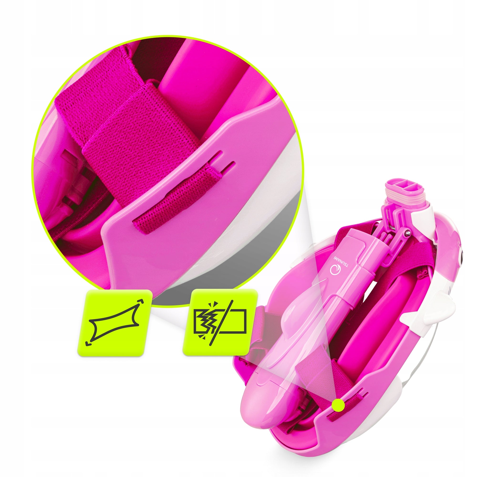 SNORKELING MASK FOR CHILDREN FULL FACE PANORAMIC SHARK Kind for children full face with tube