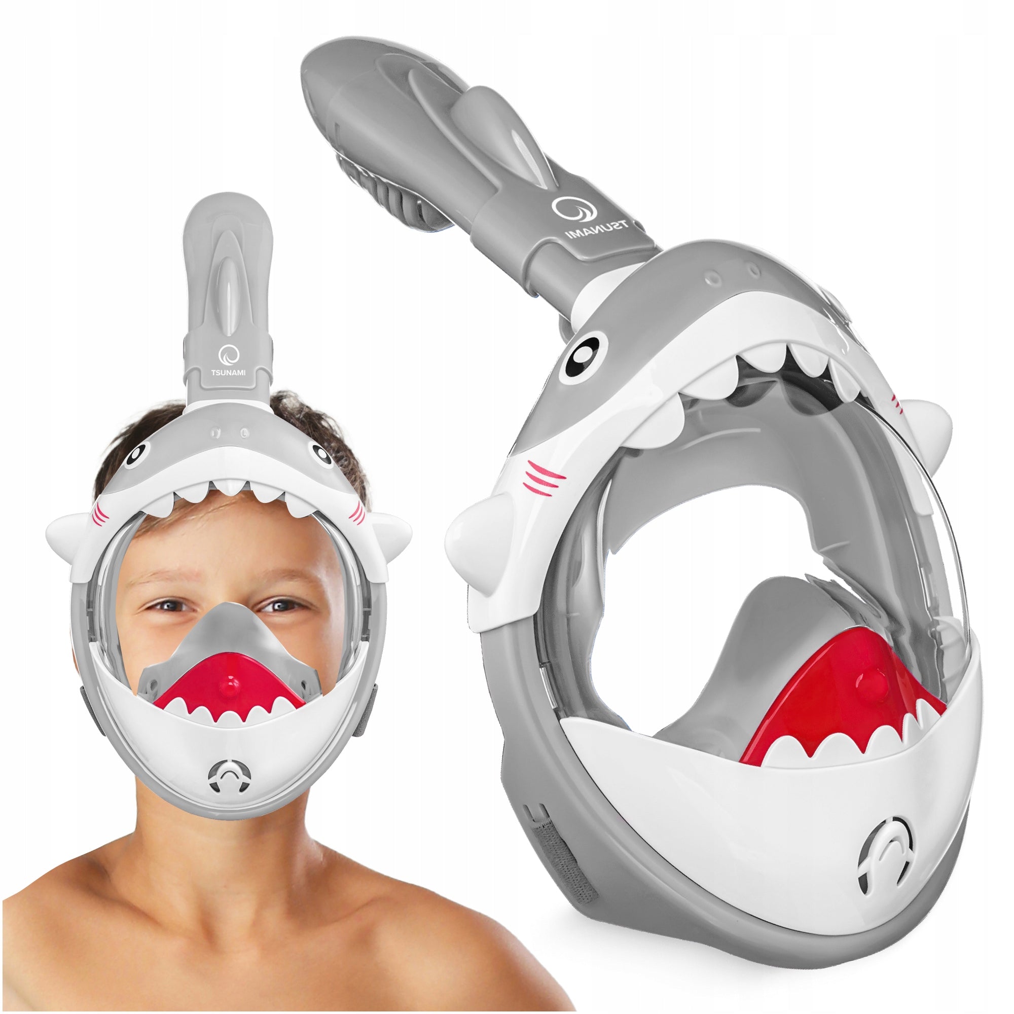 SNORKELING MASK FULL FACE PANORAMIC FOLDING CHILDREN