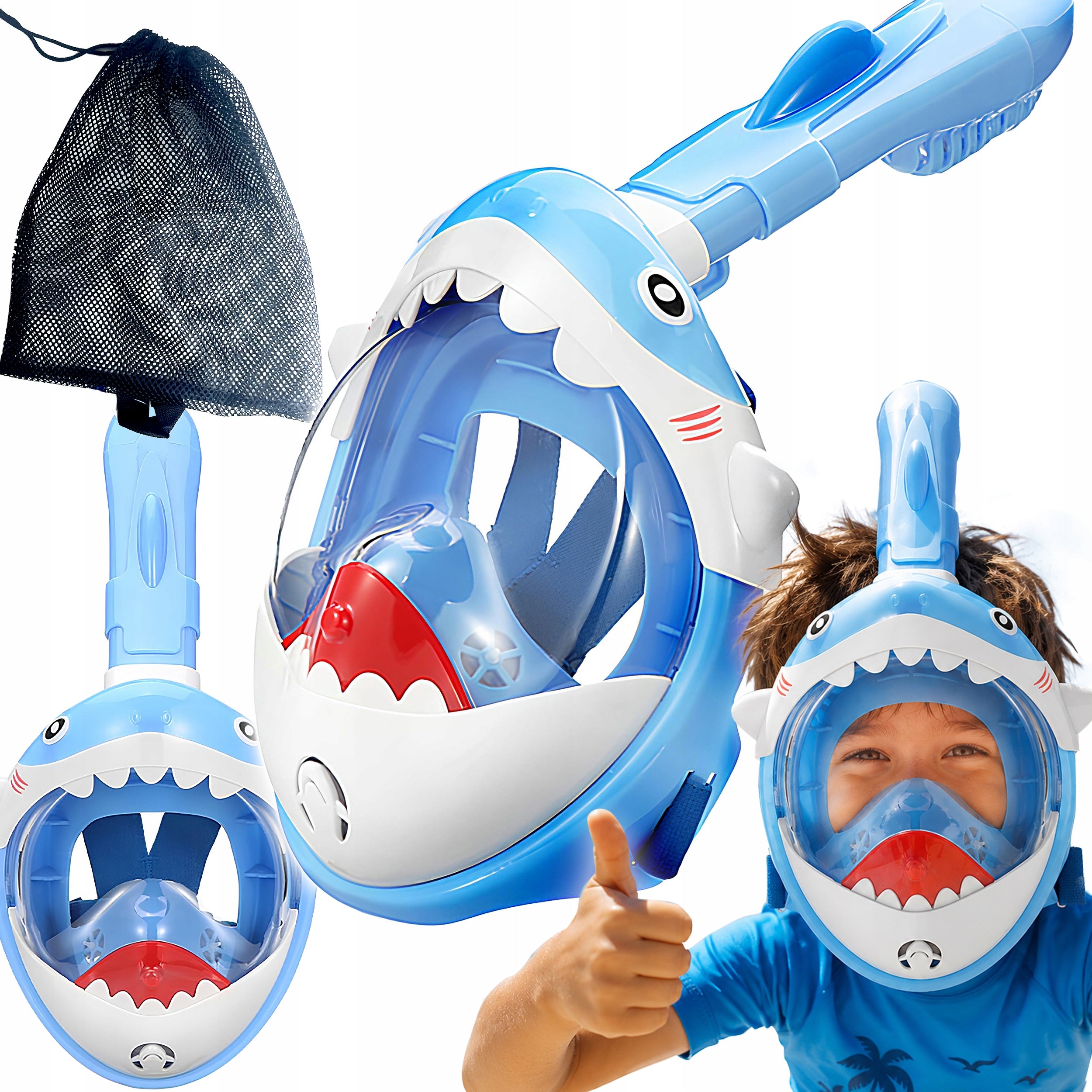 SNORKELING MASK S/XS FOR CHILDREN FULL FACE FOR SWIMMING