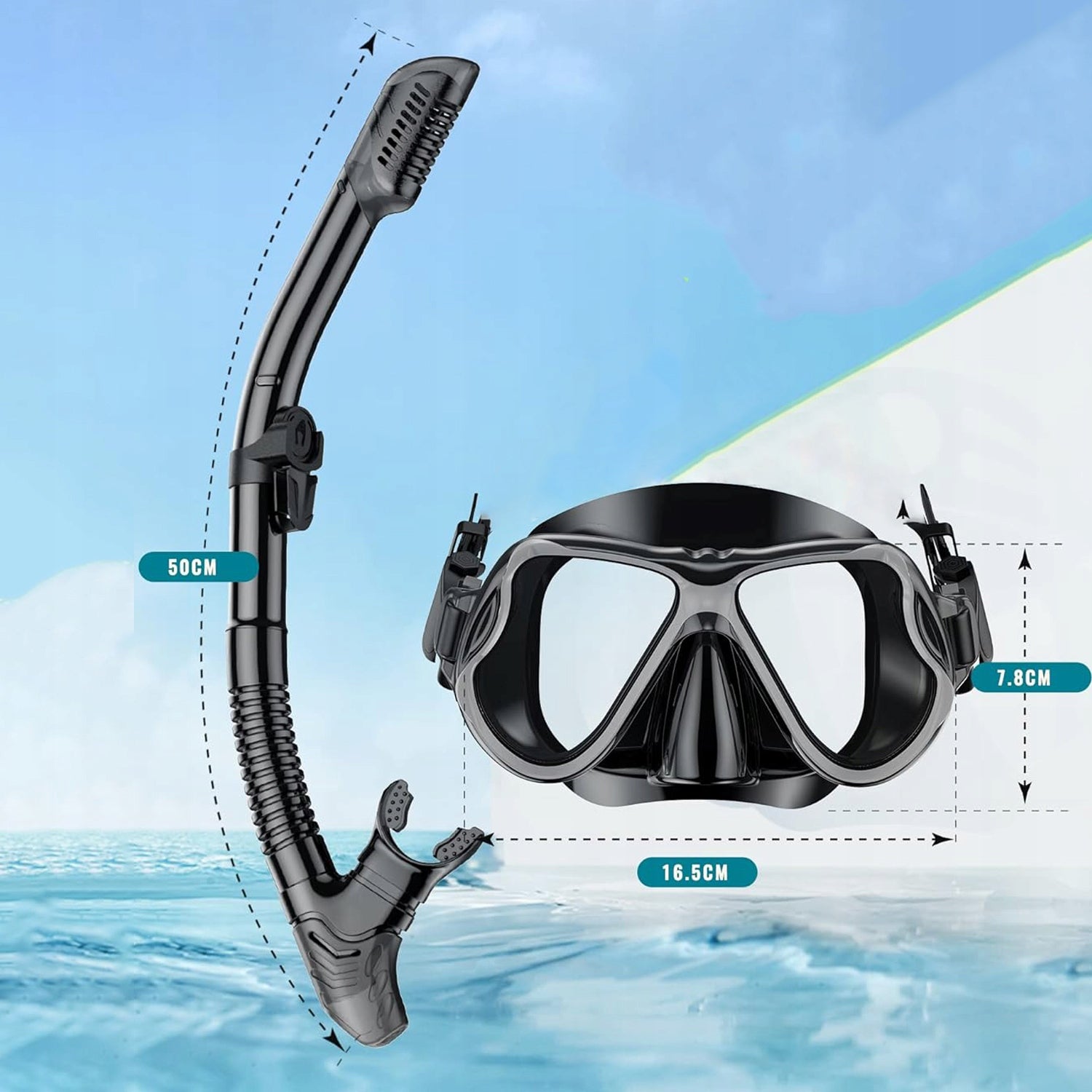 SNORKELING SET FOR ADULTS: FOR DIVING MASK TUBE FIN WITH REG. Brand no brand
