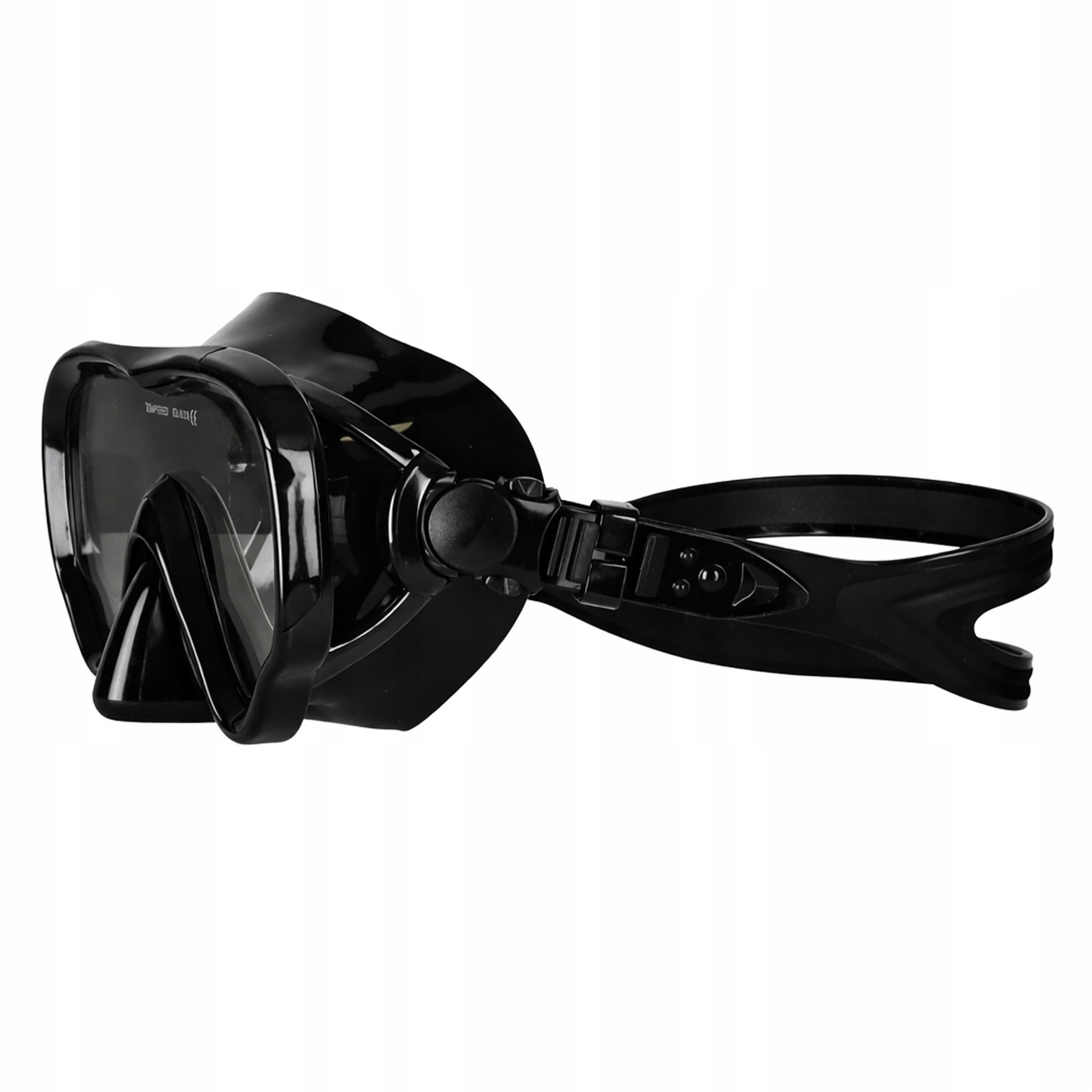 SNORKELING SET MASK AND SNORKEL GLASSES WITH TUBE BLACK Color black