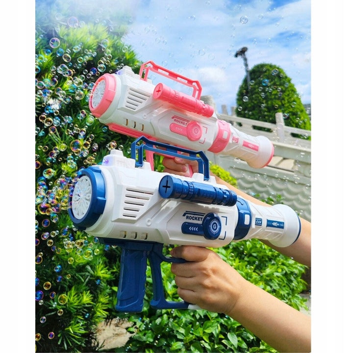 SOAP BUBBLE GUN AUTOMATIC BAZOKA SOAP BUBBLE MACHINE + LIQUID Character/Title none