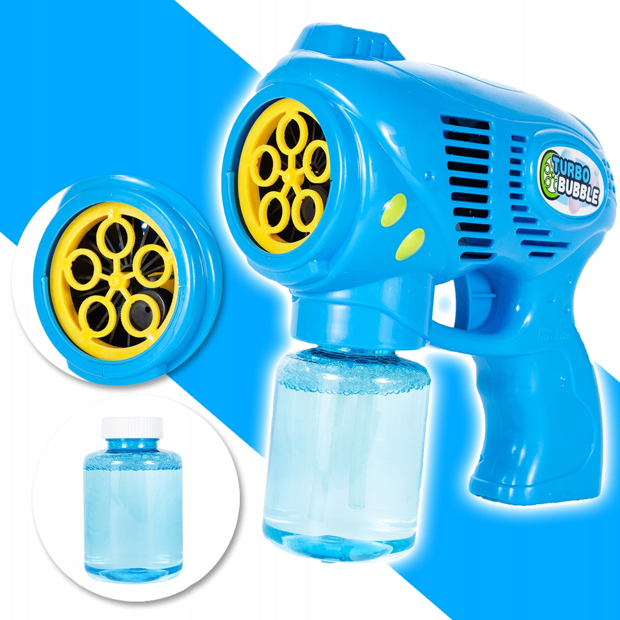 SOAP BUBBLE GUN AUTOMATIC MACHINE LIQUID SOAP BUBBLES FOR CHILDREN Kid's age 3+ years