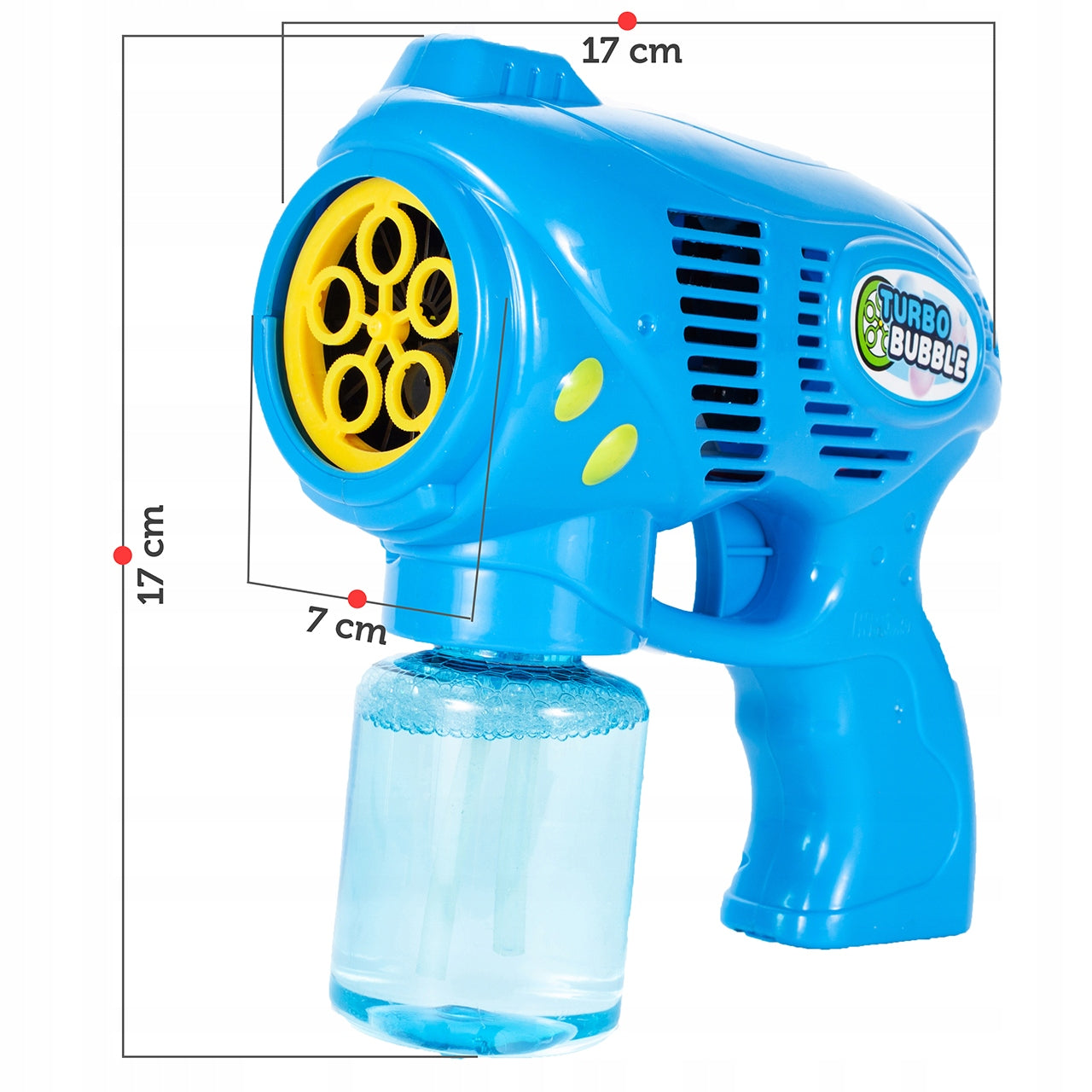 SOAP BUBBLE GUN AUTOMATIC MACHINE LIQUID SOAP BUBBLES FOR CHILDREN Packaging status original