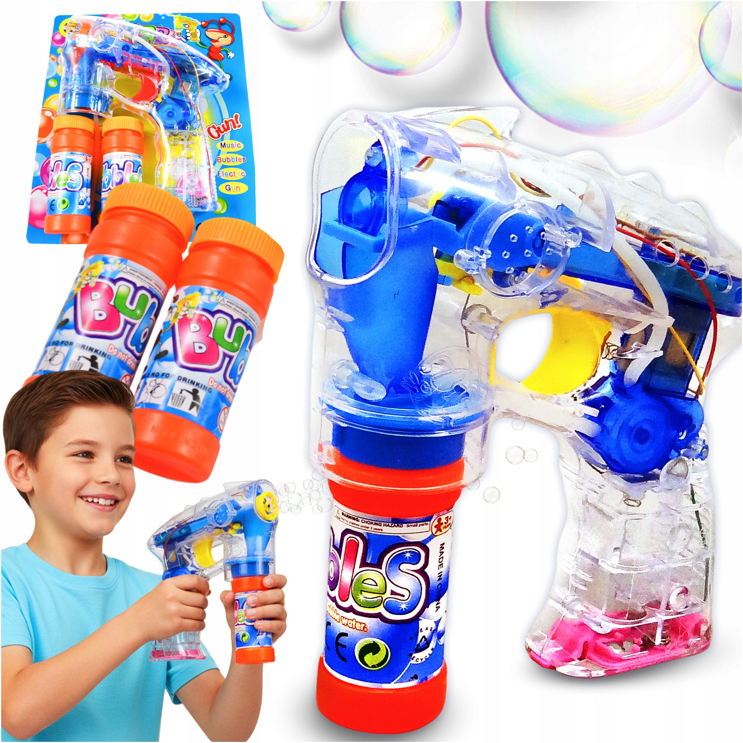 SOAP BUBBLE GUN AUTOMATIC SOAP BUBBLES