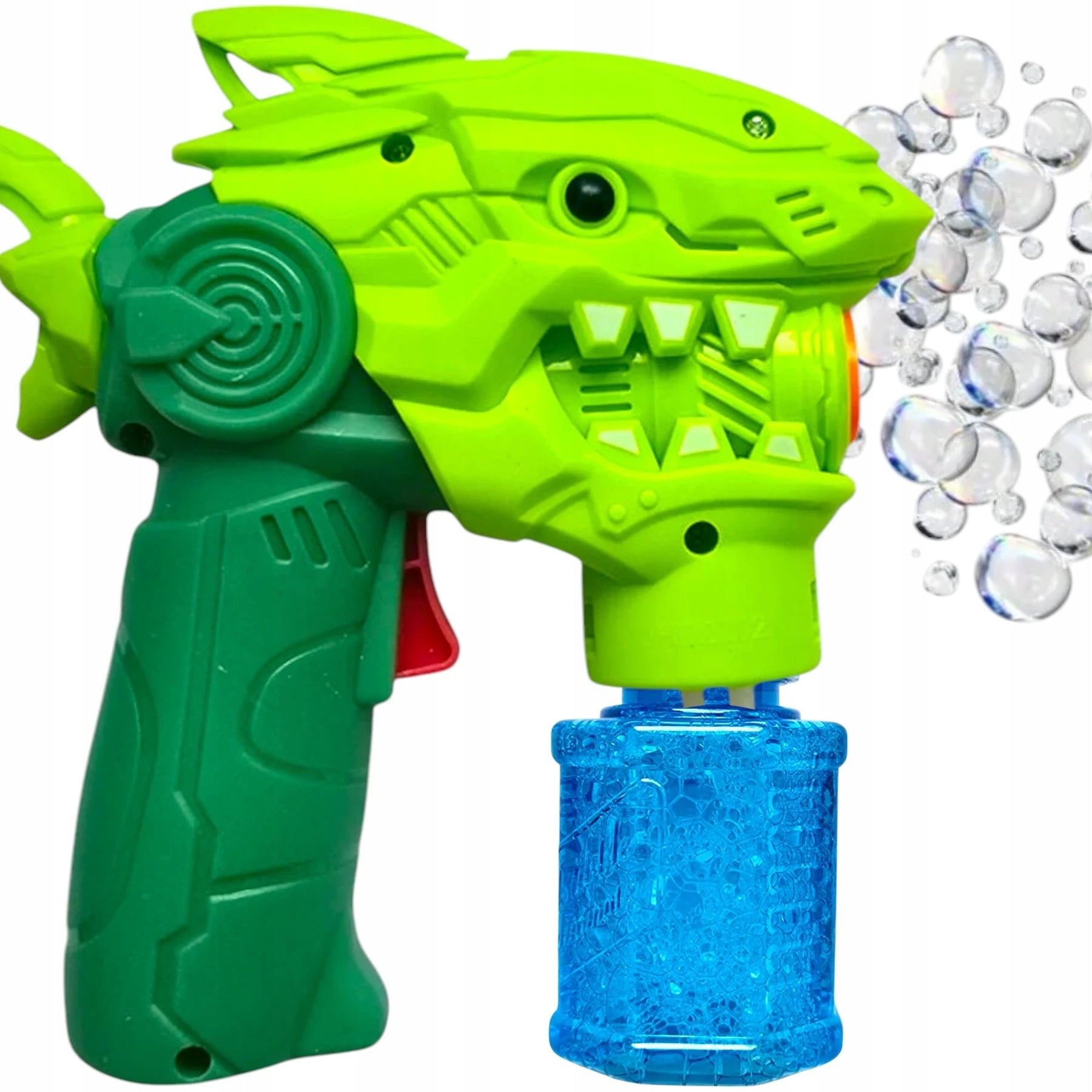 SOAP BUBBLE GUN SHARK LAUNCHER + LIQUID MEGA SOAP BUBBLES Brand Toys