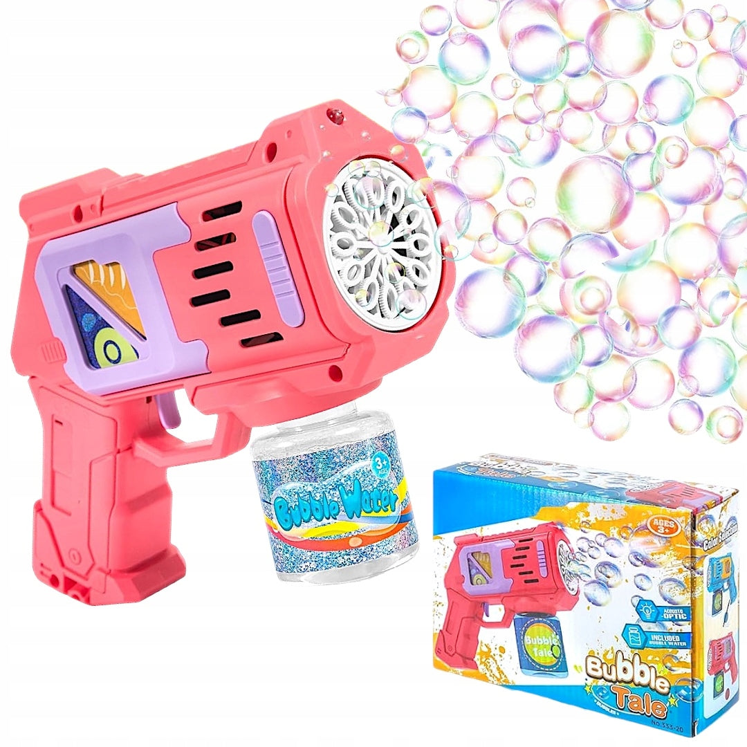 SOAP BUBBLE GUN SOAP BUBBLE MACHINE LED LIGHTING +LIQUID