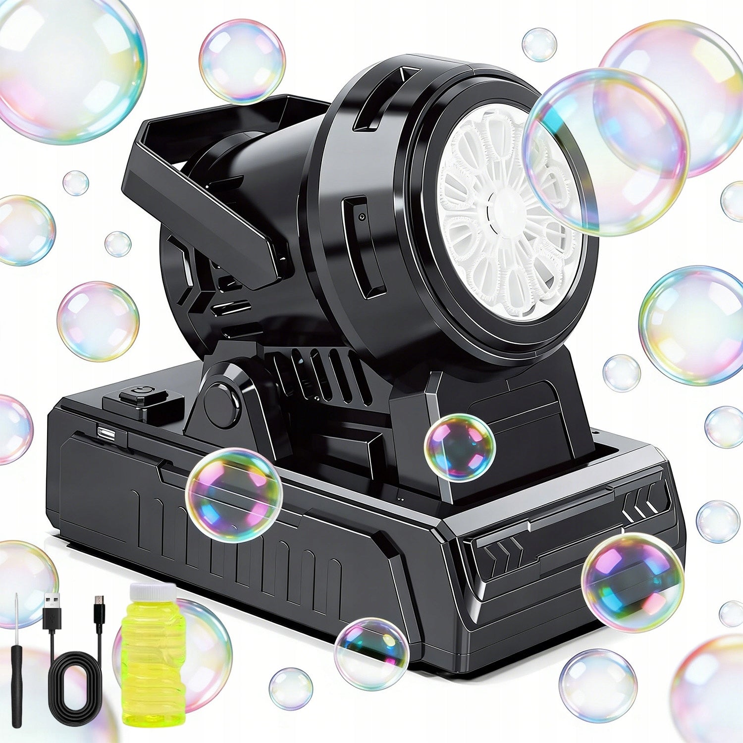 SOAP BUBBLE MACHINE GENERATOR SOAP BANKS LED BACKLIGHT Kind machine