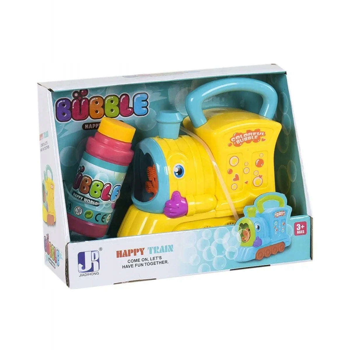 SOAP BUBBLE MACHINE LOCOMOTIVE SOAP BUBBLE MACHINE LIQUID SET Product weight with unit packaging 0.3 kg