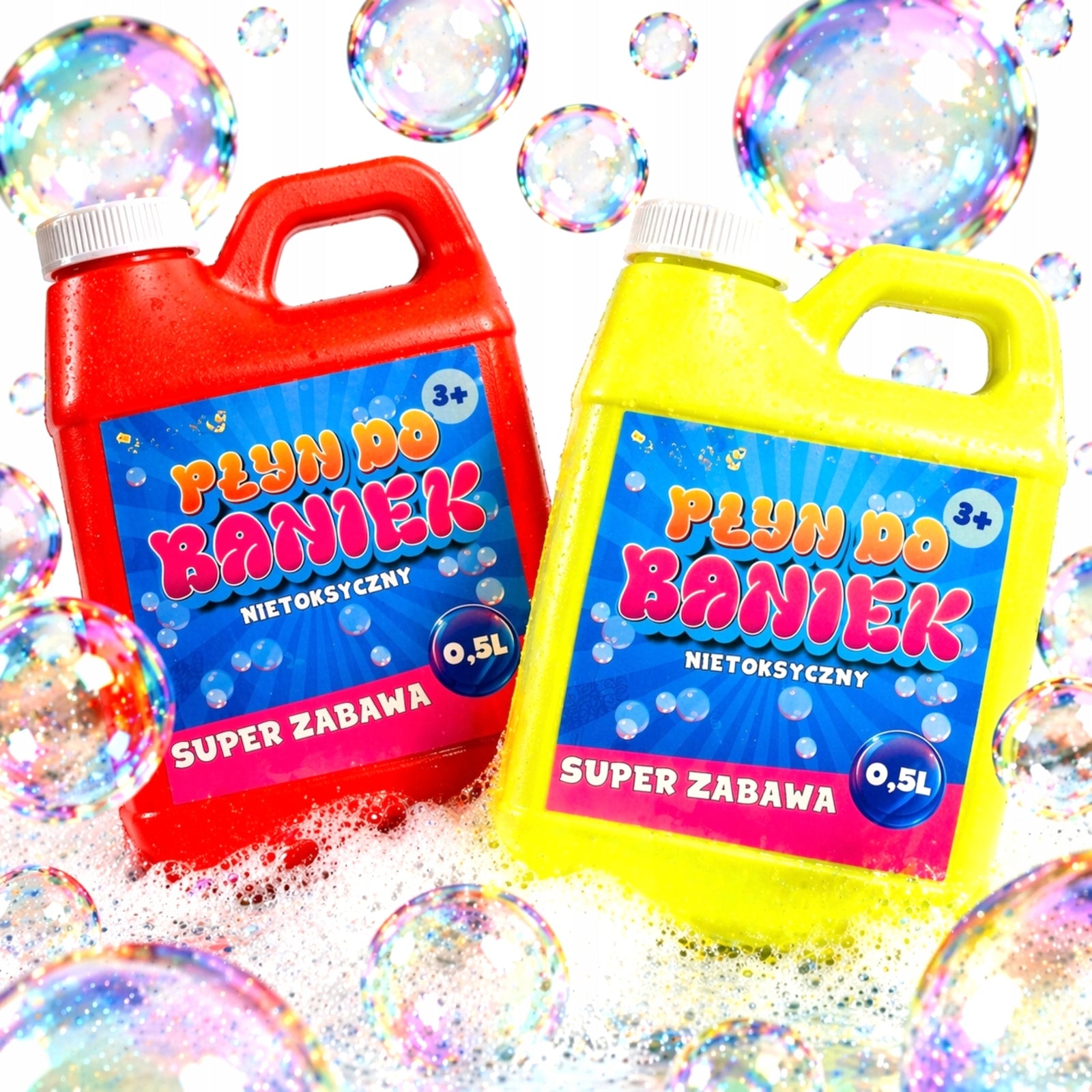 SOAP BUBBLE MAKING LIQUID STOCK SOAP BUBBLES x2 CANISTERS LT Manufacturer code PŁYN DO BANIEK MYDLANYCH QL93207 x 2
