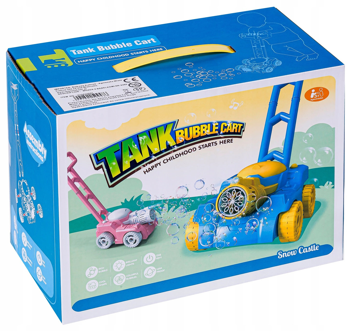 SOAP BUBBLE MOWER BUBBLE GENERATOR + LIQUID Brand no brand