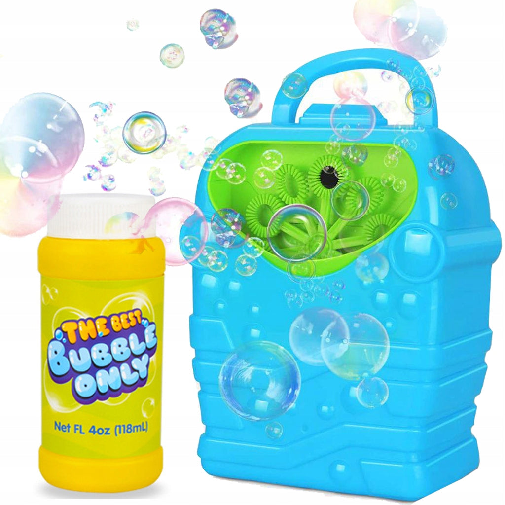 SOAP BUBBLES FOR KIDS EFFICIENT generator BUBBLE MAKING MACHINE +LIQUID