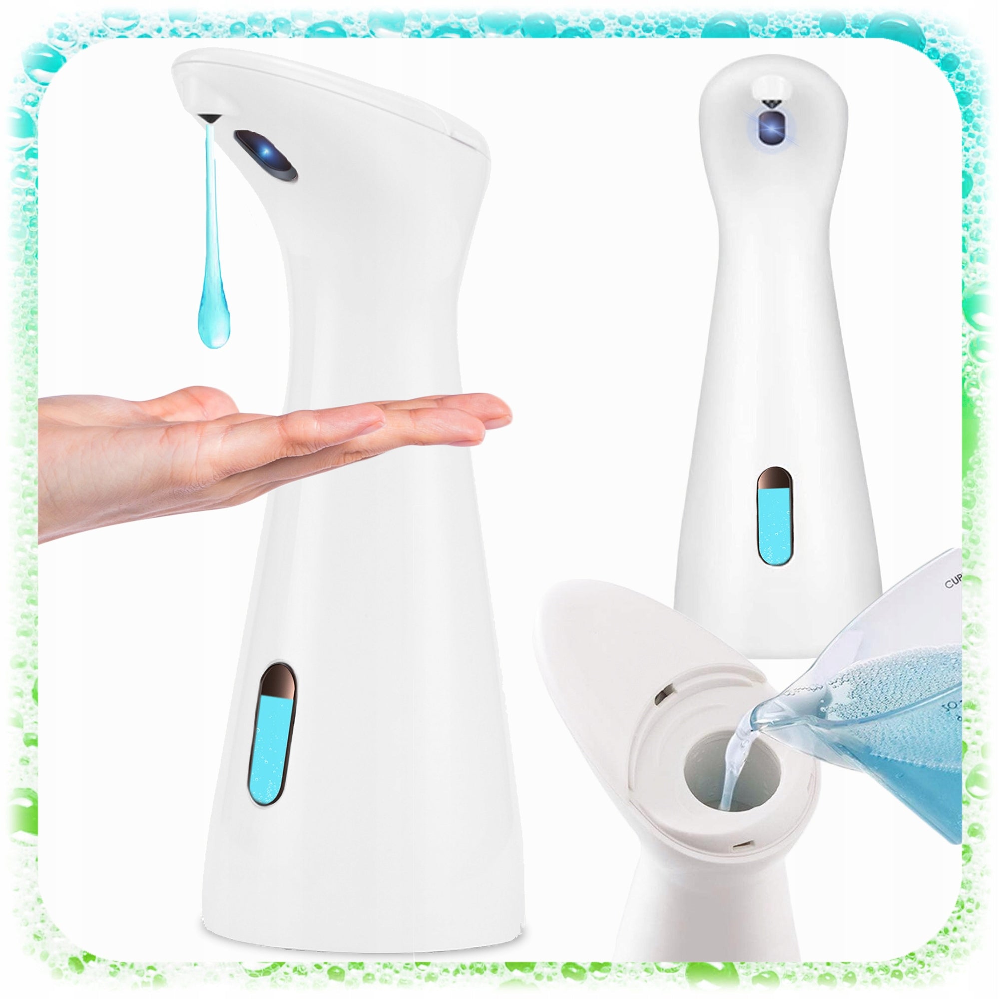 SOAP DISPENSER AUTOMATIC LIQUID 200ML NON-CONTACT DISPENSER WHITE Packaging status original