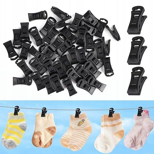 SOCK BUCKLES LAUNDRY HOOKS SET OF 60 PCS HOME FOR HOME