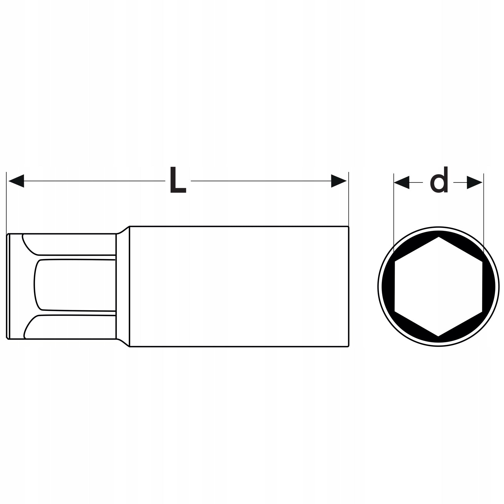 SOCKET 1/2" 21 MM FOR CANDLE Manufacturer code RA-05-111