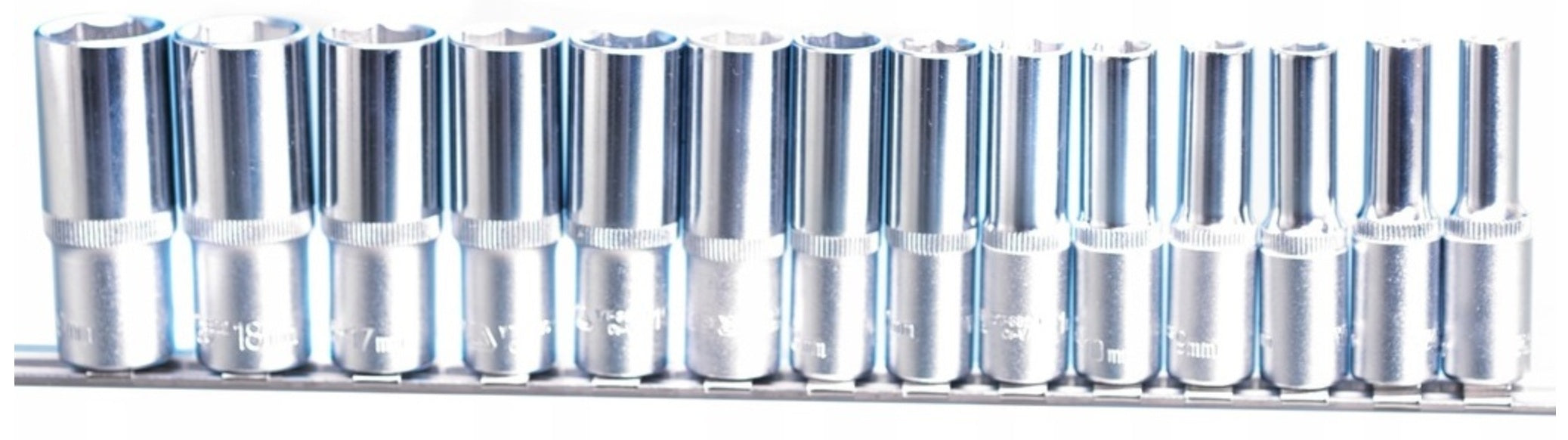 SOCKET SET 3/8'' SOCKET WRENCHES 6-ANGLE LONG SOCKETS 6-19MM YATO Packaging status original