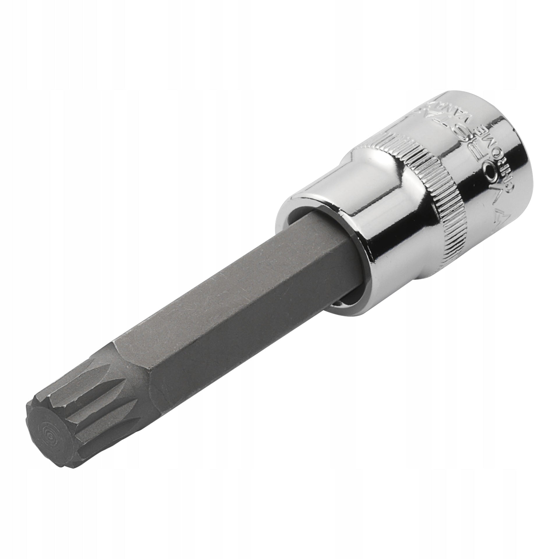 SOCKET WRENCH 1/2" WITH SPLINE CrV bit > M10 x 100mm < Vorstahl