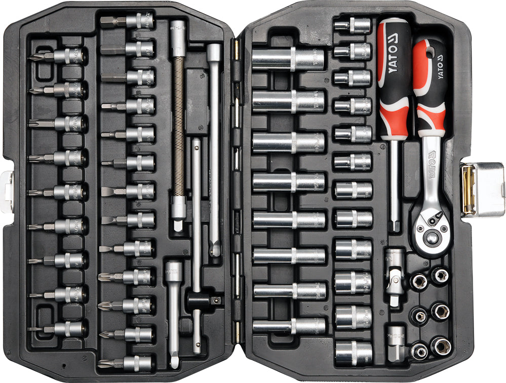 SOCKET WRENCH SET 1/4'' 56el YT-1450-1 YATO Manufacturer code YT-14501
