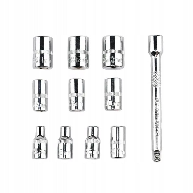 SOCKET WRENCH SET 1/4" RATCHET 13EL Number of items in the set 13