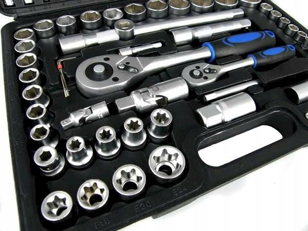 SOCKET WRENCH SET 108EL CASE 1/4 1/2 TORX RATCHET