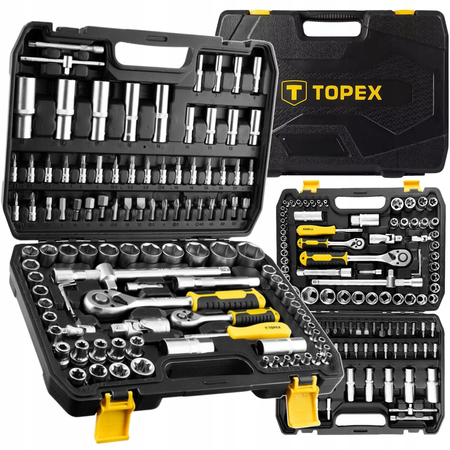 SOCKET WRENCH SET 110 ELEMENTS 1/2" 1/4" CRV STRONG SOCKET WRENCHES