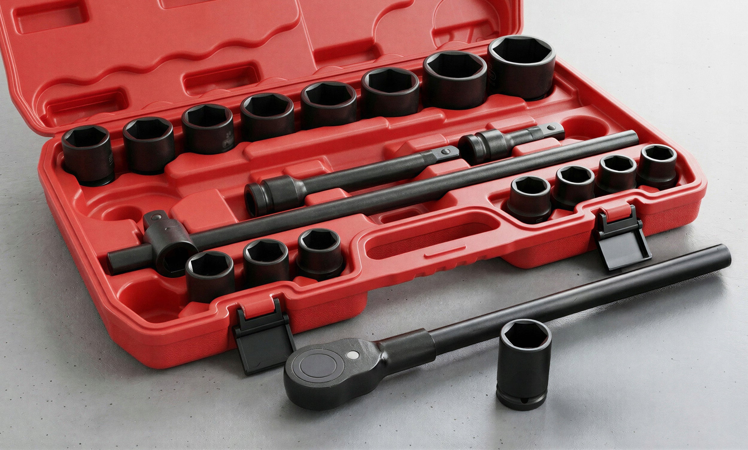 SOCKET WRENCH SET 19-50mm RATCHET 3/4 SOCKET WRENCHES 21 EL LARGE Packaging status original