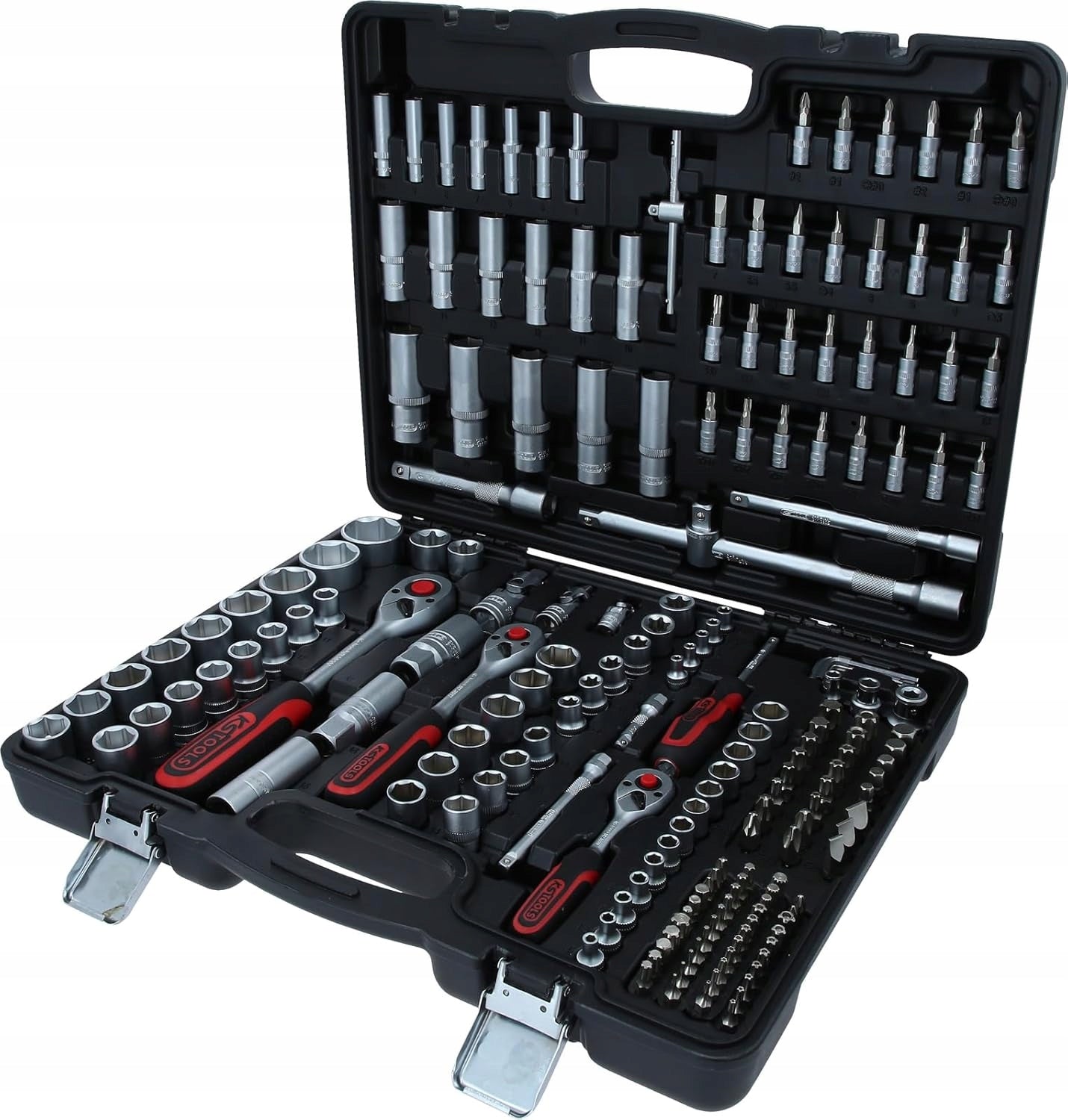 SOCKET WRENCH SET 195 EL 1/4 3/8 1/2 INCH SUITCASE