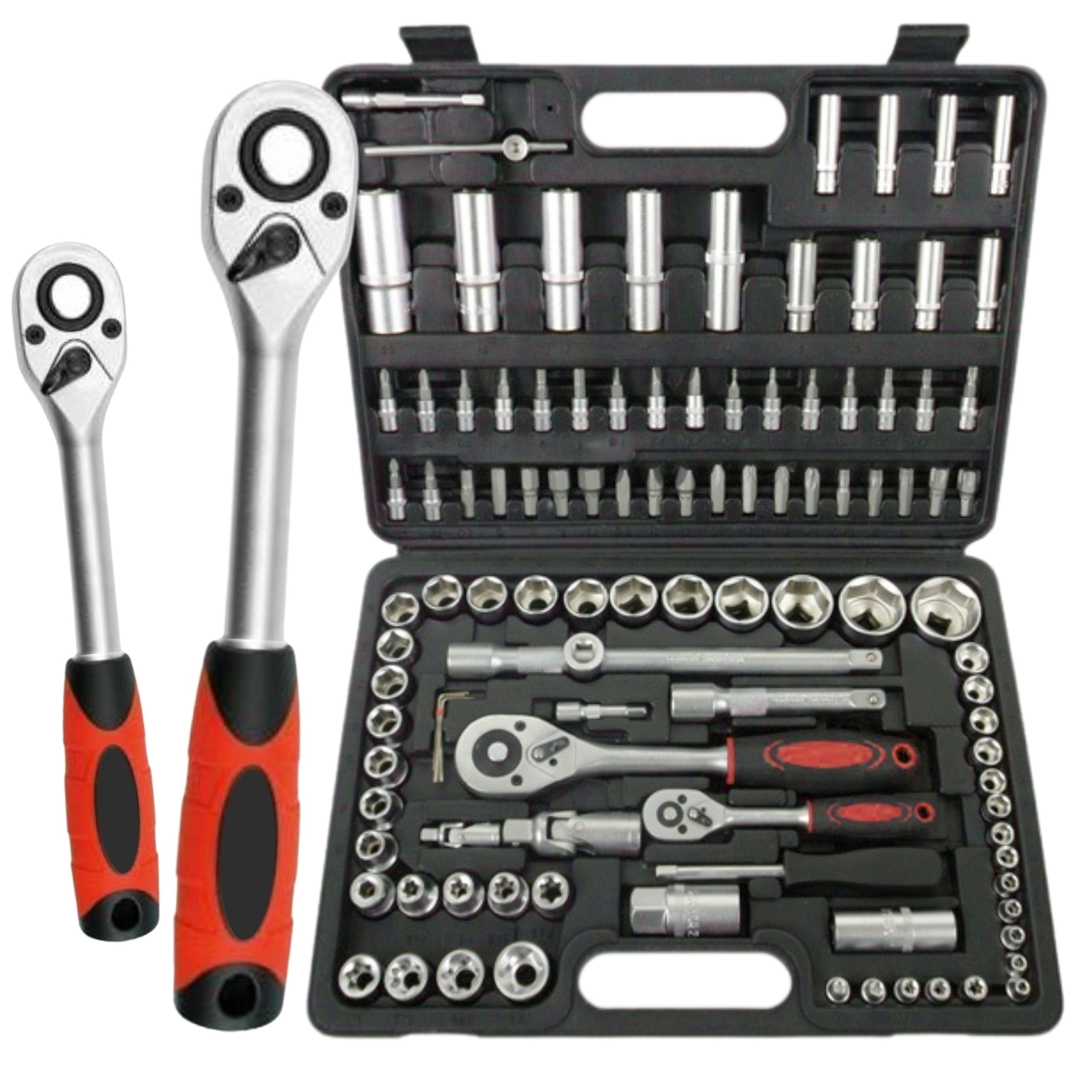 SOCKET WRENCH SET SOCKET WRENCHES 108 EL. SUITCASE ONDRAGON