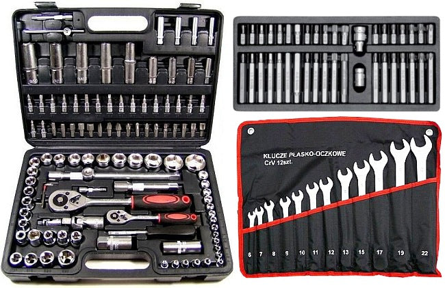 SOCKET WRENCH SET SOCKET WRENCHES 160+ YATO 40 PCS TORX +6-22mm 12el Key type socket