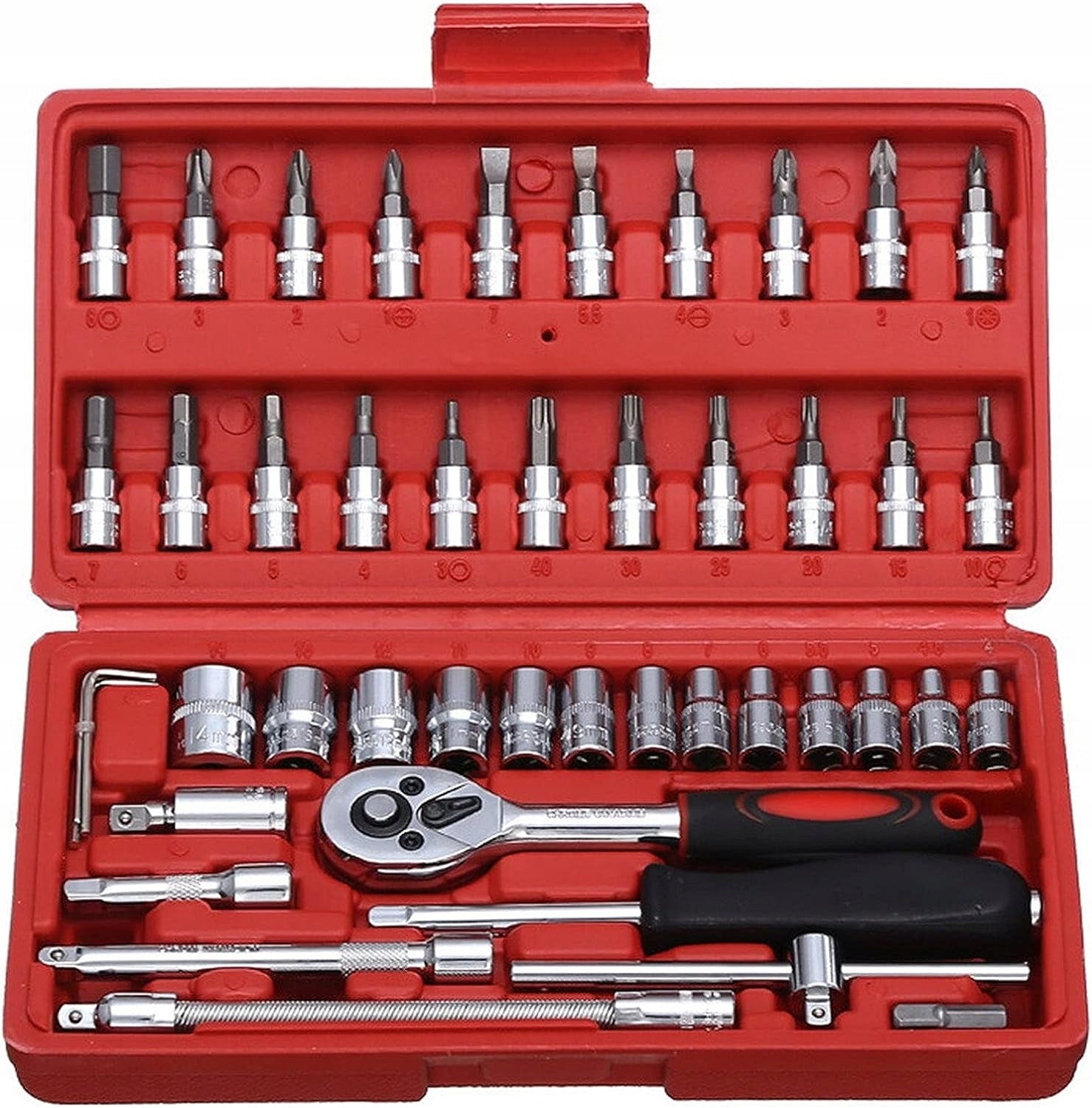 SOCKET WRENCH SET SOCKET WRENCHES 46 TORX Bits Screwdrivers Allen
