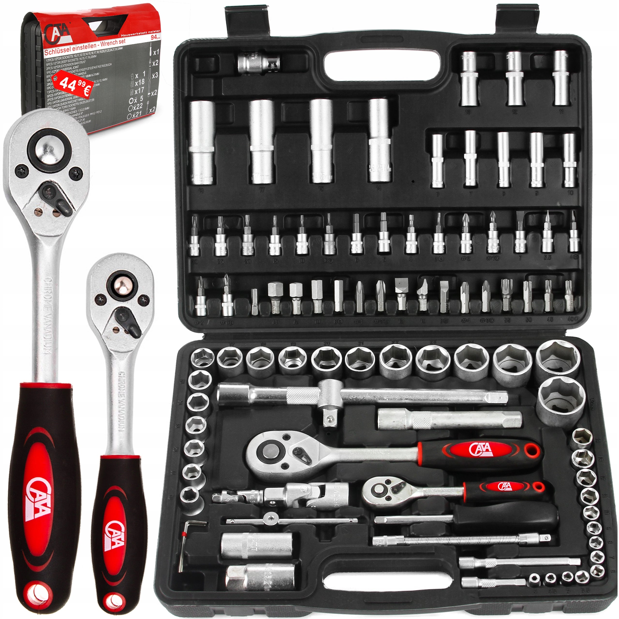 SOCKET WRENCH SET SOCKET WRENCHES 94 +6-22 mm 12 PIECES torx cap Manufacturer code M58210C
