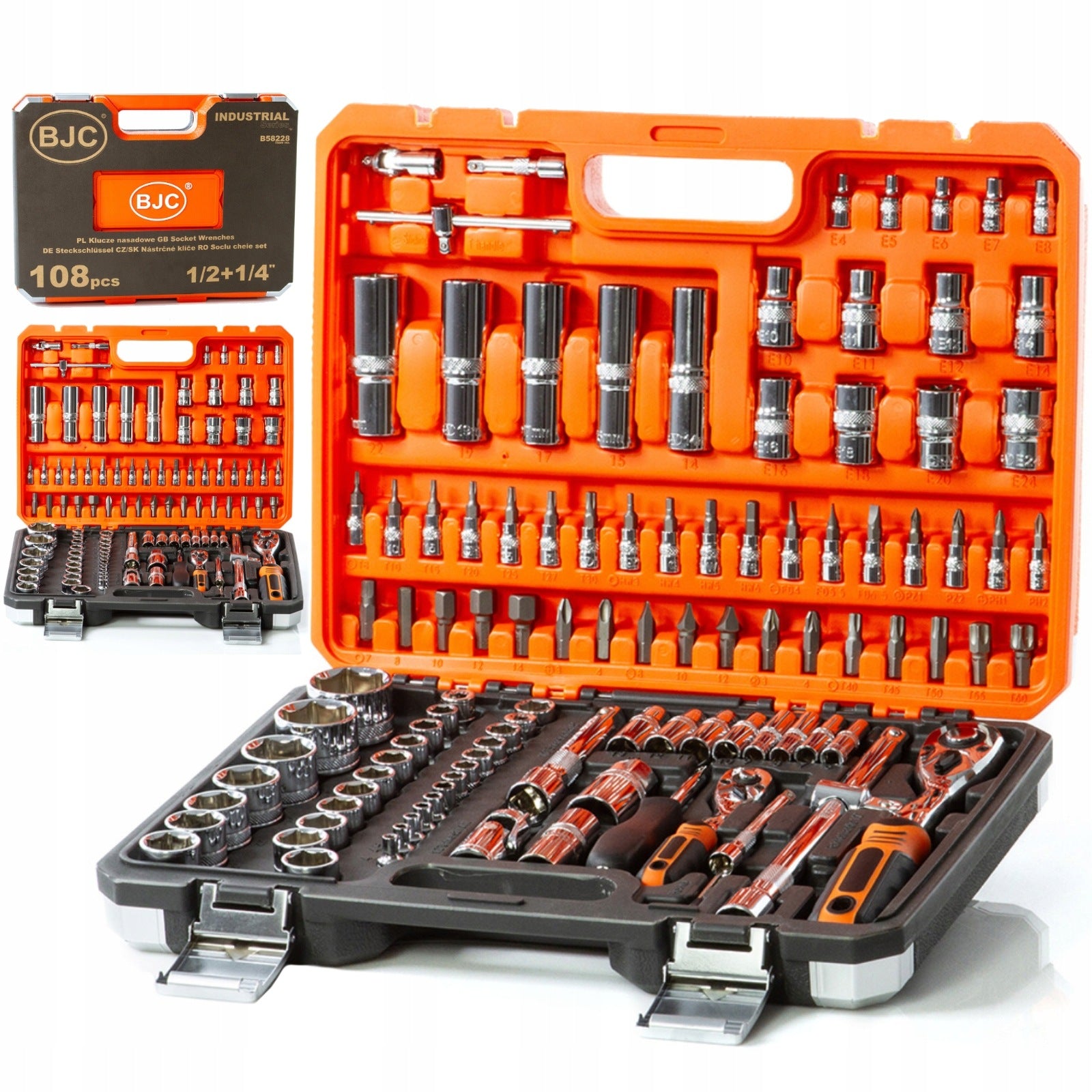 SOCKET WRENCH TOOL KIT SOCKET WRENCHES 108 EL BJC CrV RATCHET