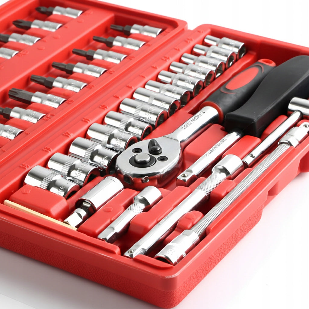 SOCKET WRENCH TOOL SET 46 ELEMENTS KRISCHNER Manufacturer code KR-0046