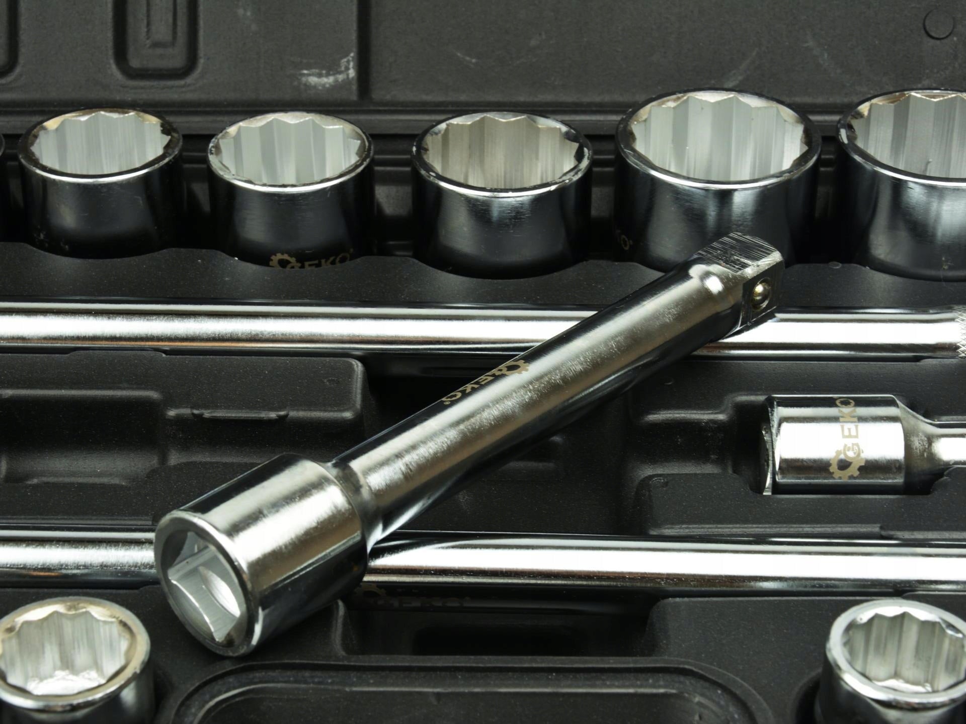 SOCKET WRENCHES 3/4'' LARGE CAPS SET TIR CRV FORGED 21 ELEMENTS 12-ANGLE Brand Falon-Tech