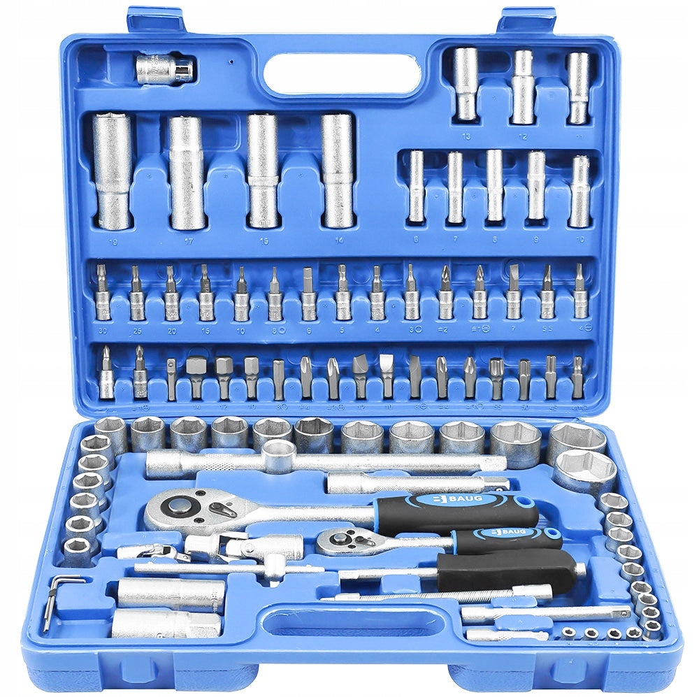 SOCKET WRENCHES 94 SET OF SOCKET WRENCHES TOOLS BITS TORX 2 RATCHETS Packaging status original