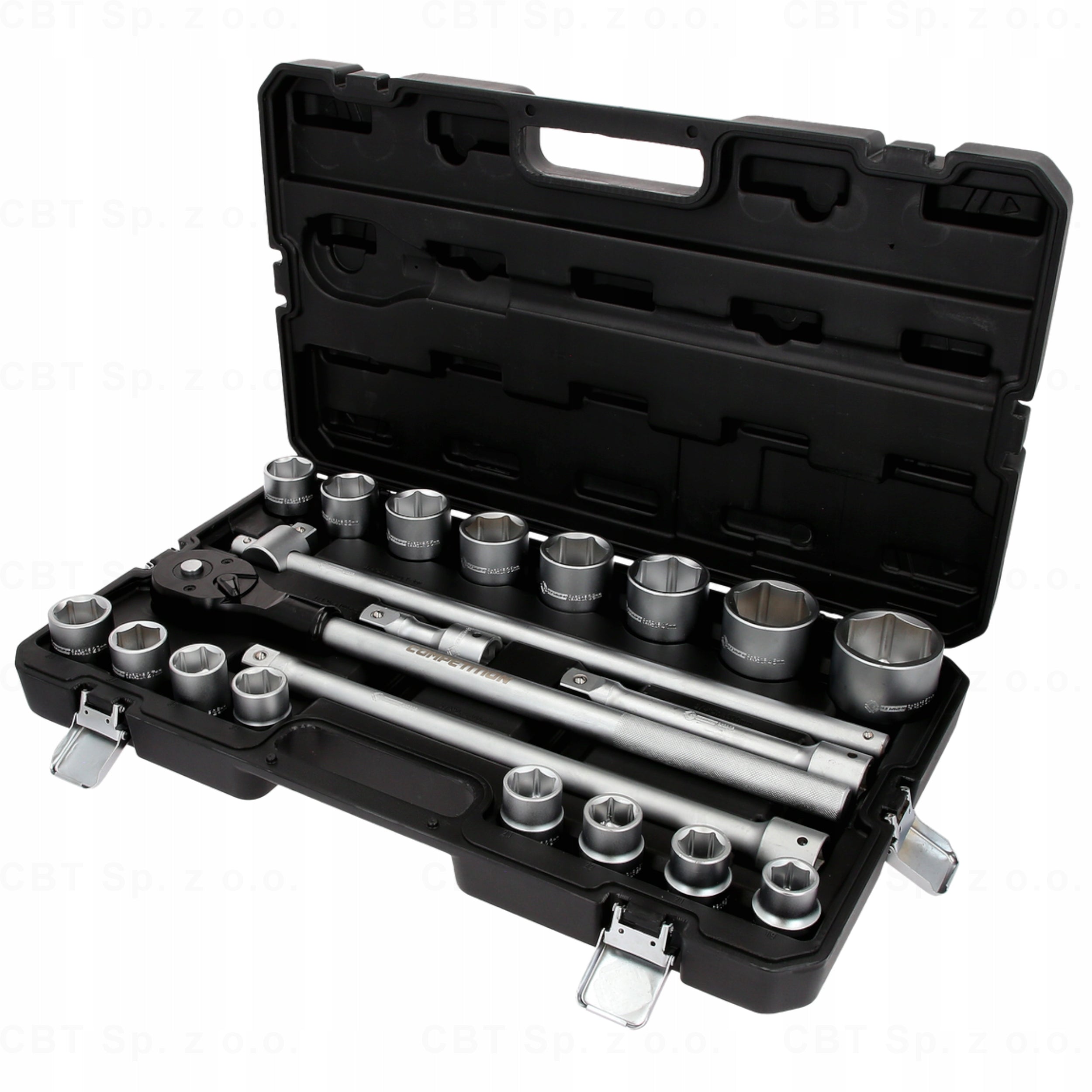 SOCKET WRENCHES IN SUITCASE SET OF SOCKET WRENCHES WITH RATCHET 21PCS 3/4 Packaging status original