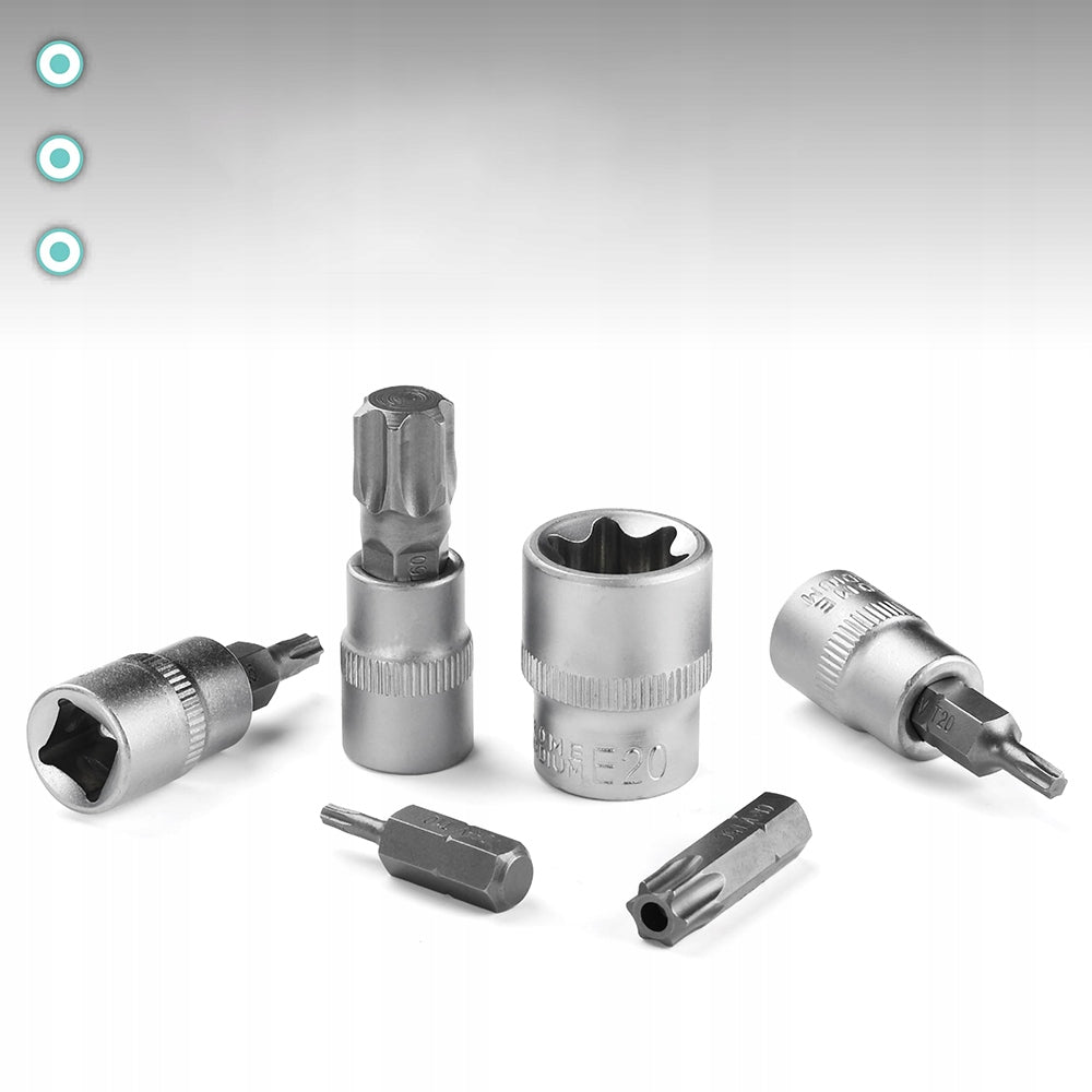 SOCKET WRENCHES SOCKETS STAR BITS TORX SOCKET WRENCH SET 34el Manufacturer code DLIUYJ