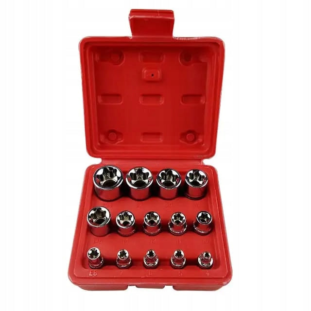 SOCKET WRENCHES TORX E4 E24 CAPS TORKS INTERNAL WRENCH SET 14 PCS. Brand Elektromet