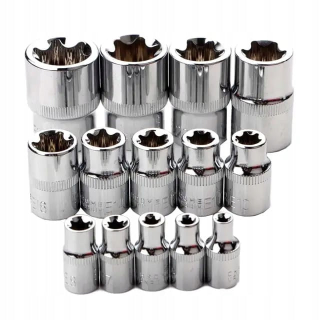 SOCKET WRENCHES TORX E4 E24 CAPS TORKS INTERNAL WRENCH SET 14 PCS. Product weight with unit packaging 0.5 kg