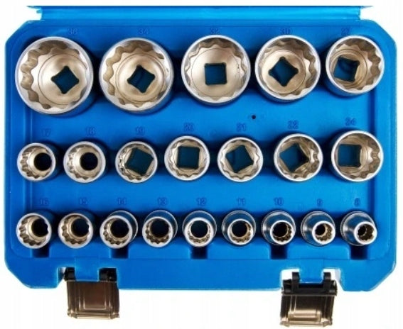SOCKETS SPLINE 1/2 INCH socket wrenches socket set 12-angle 8-36mm Brand no brand
