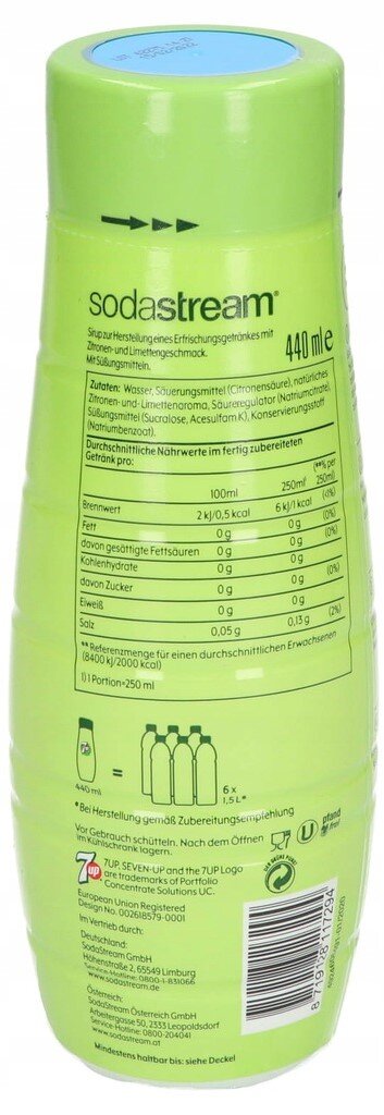 SODA STREAM 7UP Zero Syrup 440 ml Brand SodaStream
