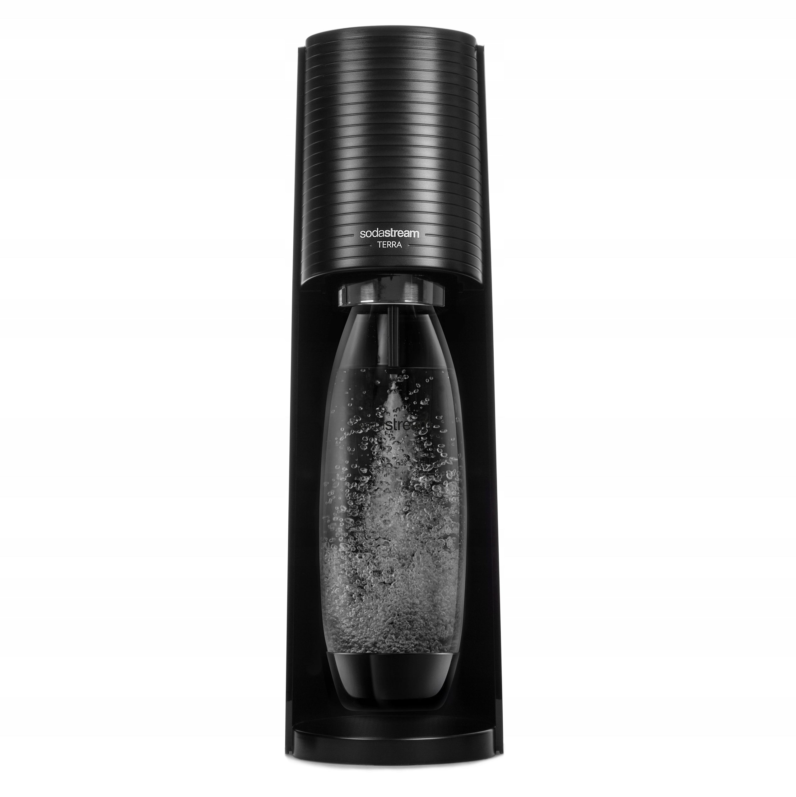 SODASTREAM Terra Carbonated Water Saturator + Black CO2 Cartridge + Bottle Packaging status original