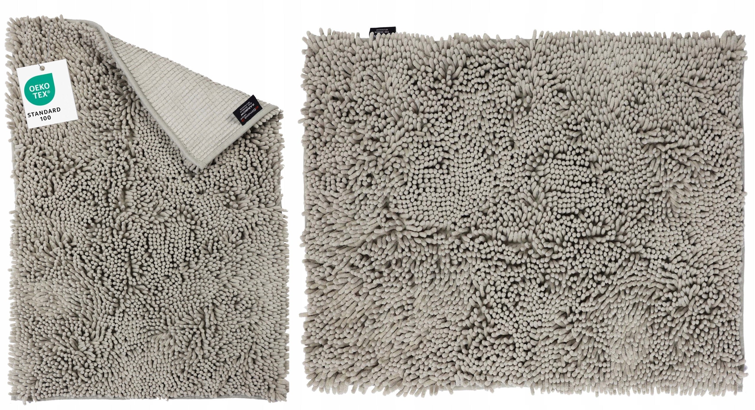 SOFT ABSORBENT BATHROOM RUG BEIGE MACAROONS RAINBOW 70X120cm