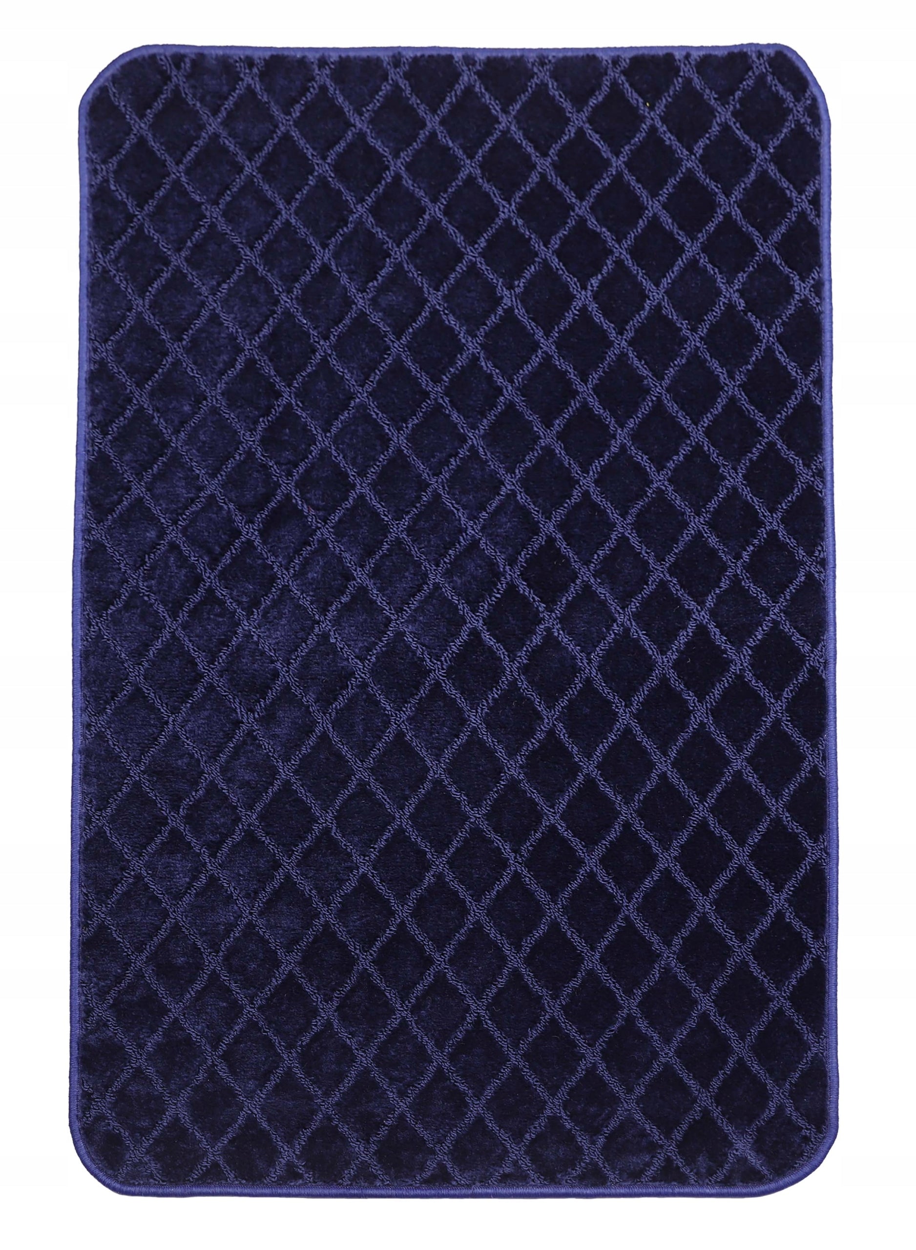 SOFT BATHROOM RUG NON-SLIP FASHIONABLE NAVY BLUE 80X120 cm Brand ELSIMONE CARPET