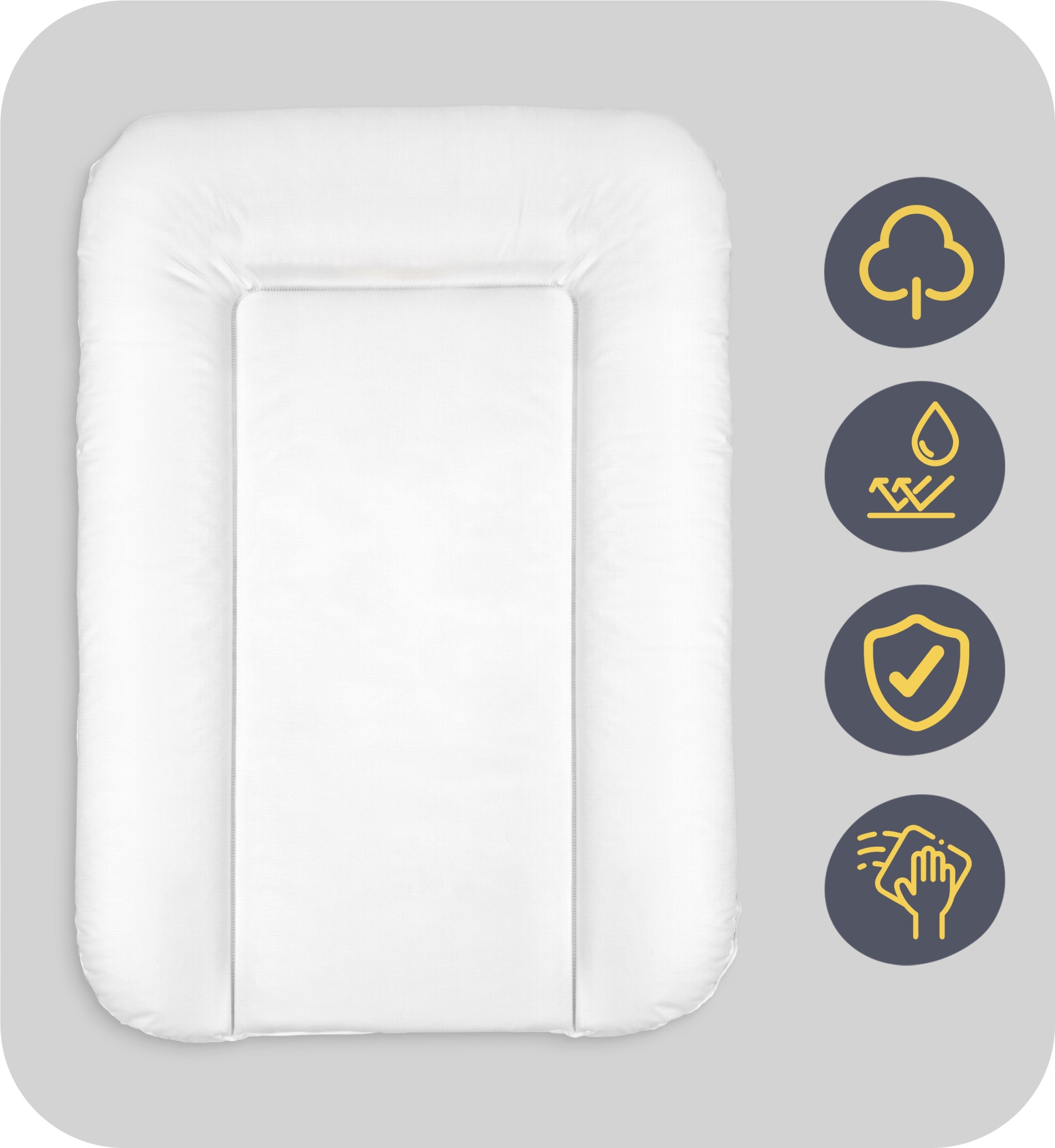 SOFT CHANGING TABLE 70x47 FLAT MAT FOR BABY DRESSER COVER Packaging status original