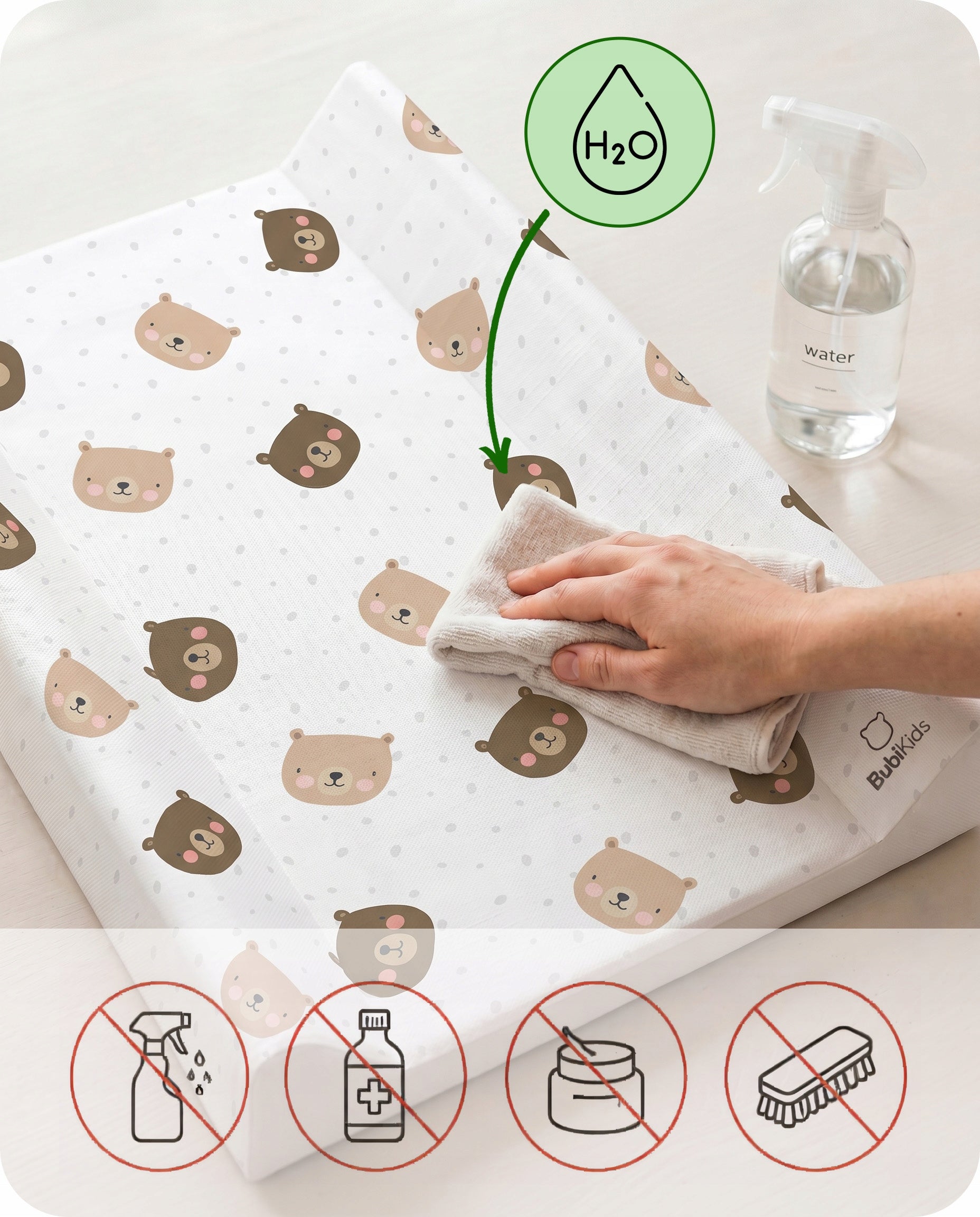 SOFT CHANGING TABLE 70x47 PROFILED BABY DRESSER COVER MAT Medical device no