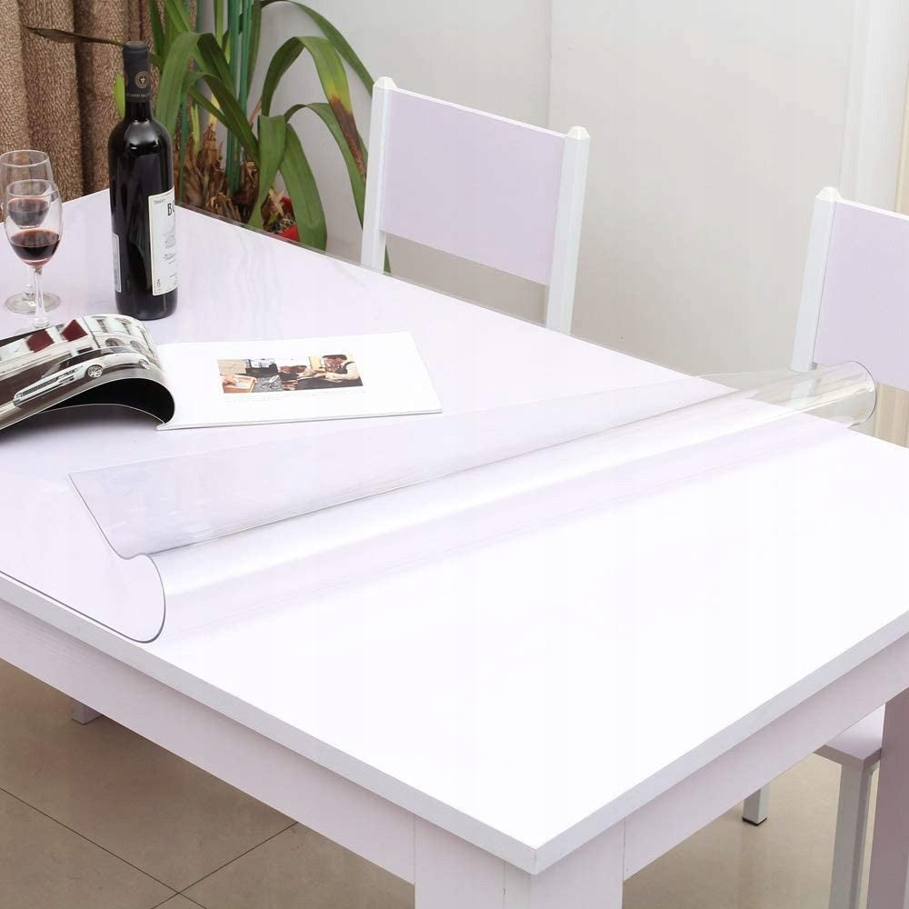 SOFT GLASS Desk Protective Mat Table Top Dresser 1mm PVC 200x100 For desk
