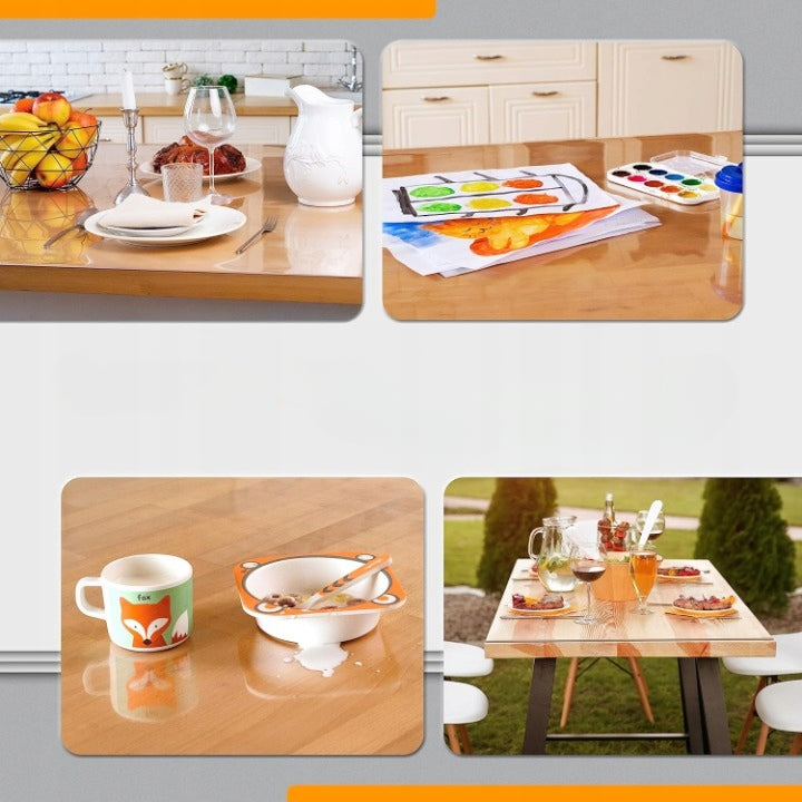 SOFT GLASS VRT Protective Mat for COUNTERTOP TABLE DESK CHEST OF DRAWERS 2mm 90x160 Thickness 2 mm